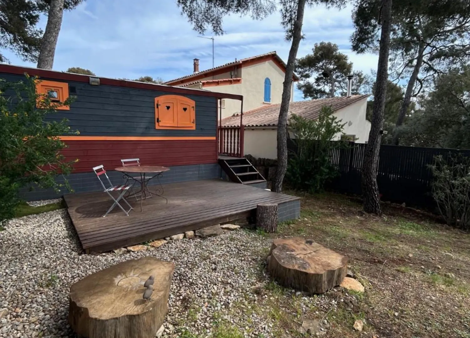 Campsite Roulotte La Ciotat Avec Terrasse Et Jardin Vue Mer